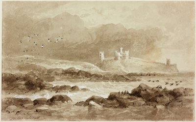 Dunstanburgh from the South by John Wilson Carmichael
